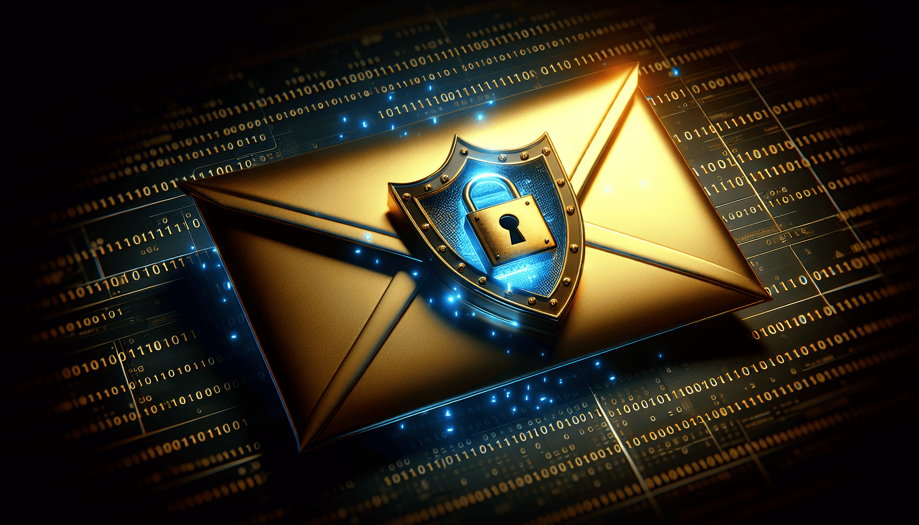 Illustration of encrypted emails