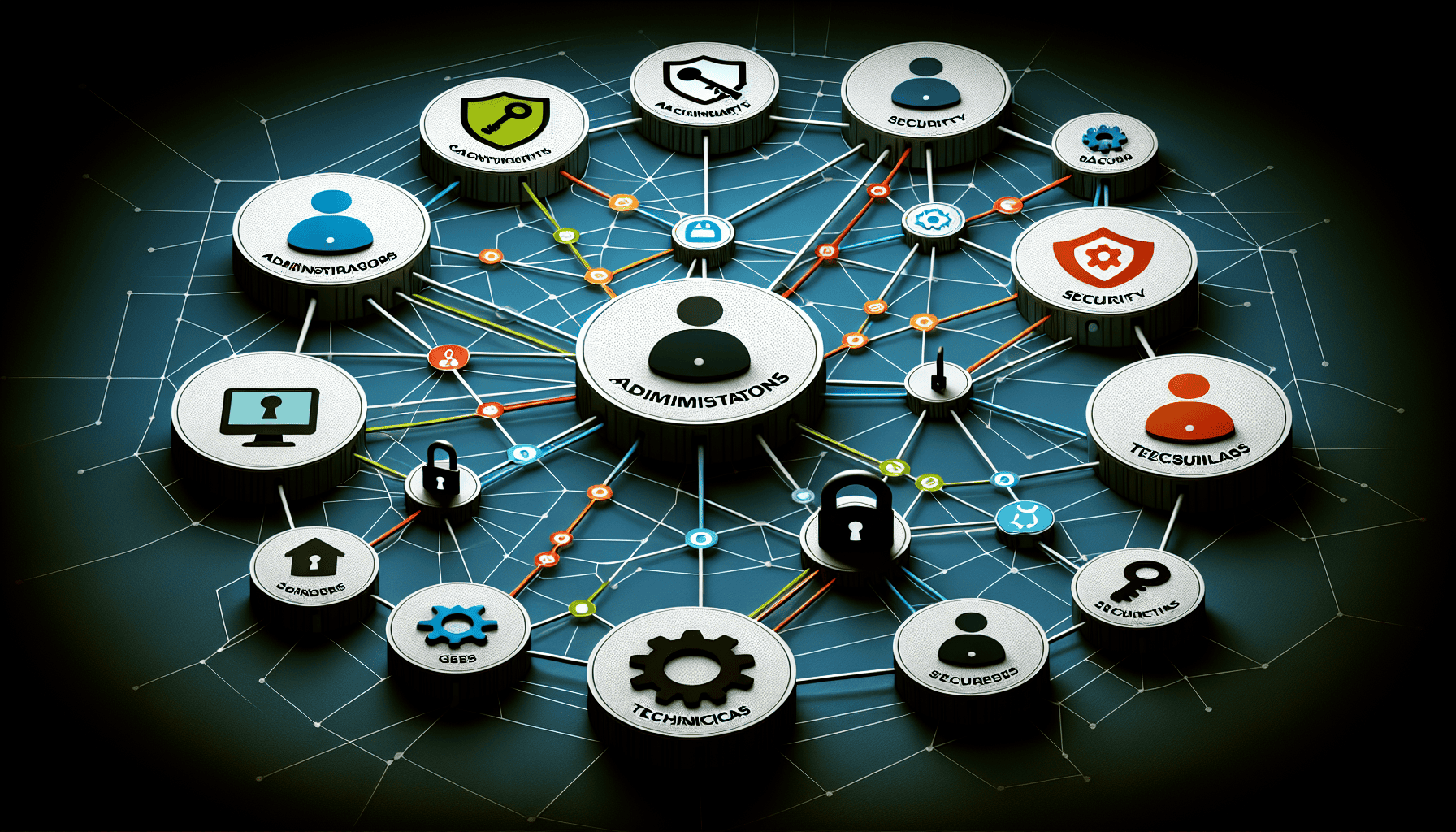 Illustration of user roles and access control